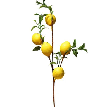 Yapay limon taklit bitkiler meyve sahne 50cm ev dekor düğün parti gerçekçi asma