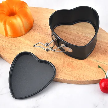 Yapışmaz Aşk Kalp Şekilli Kalıpları Süngerleri Peynir Kek Kalıp Can Metal Bahar Kilit Formu fırın tepsisi Toka Tepsi Bakeware Araçları