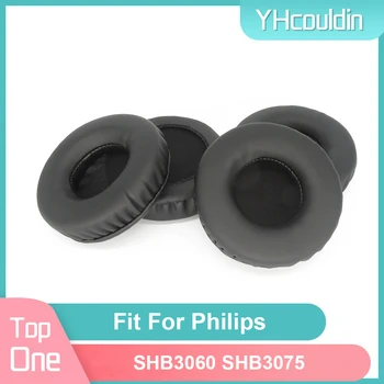 Yastıkları Philips İçin SHB3060 SHB3075 Kulaklık Earcushions PU Yumuşak Pedleri Köpük Kulak Pedleri Siyah