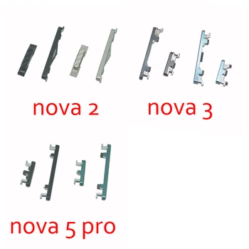 Yeni Güç Ses Düğmesi İçin Huawei Nova 2 3 5 Pro Orijinal telefon kılıfı Çerçeve Harici Açık Kapalı Yan Anahtar Nova 2 3 5 Pro