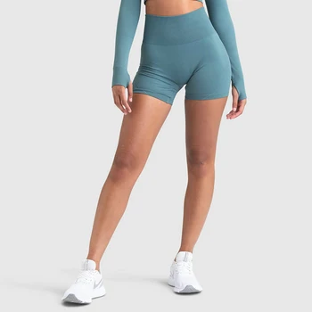 Yeni Hyperflex 2 Kadın Yoga Şort Yüksek Bel Eğitim Elastik Egzersiz Kısa Koşu Spor SALONU Activewear Spor Şort Femme