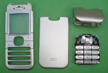 Yeni Tam Komple Cep Telefonu Konut Kapak Kılıf Nokia 6030 ıçin Tuş Takımı Siyah Gümüş
