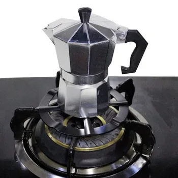 Yeni Taşınabilir Stovetop Kahve Makinesi Raf Simmer Yüzük Güvenli Mutfak Moka Pot Alüminyum Destek Redüktör gaz sobası Aksesuarları