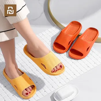 Youpin moda sandalet erkekler ve Kadınlar kaymaz aşınmaya dayanıklı EVA yumuşak alt rahat ışık ev terlik banyo slaytlar
