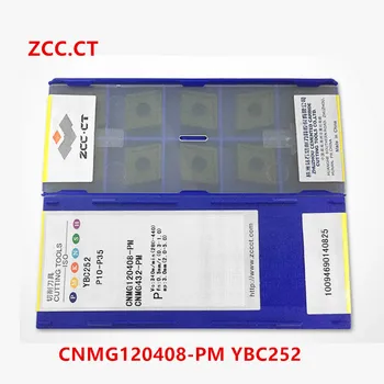ZCC.CT 10P CNMG120404/120412/160608/160612/190612-PM / DM / ZC / DR YBC252 CNC Endekslenebilir dönüm aracı Karbür Insert çelik