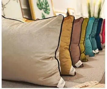 modern düz renk kadife yastık kılıfı kanepe minder örtüsü oturma odası dekoratif düz renk yastık kılıfı